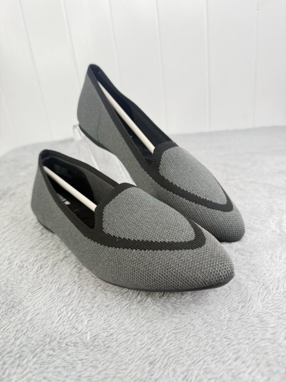 Birdies "The Blackbird" Heather Gray Knit Loafers Flats Size 6 NEW in Box